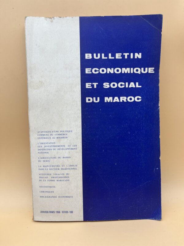 Bulletin économique et social du Maroc – N°100 – Janvier-Mars 1966