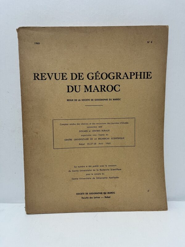 Revue de Géographie du Maroc – N° 8